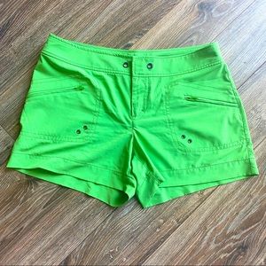 Size 8 Athleta shorts. So comfortable with a dressy sports look.